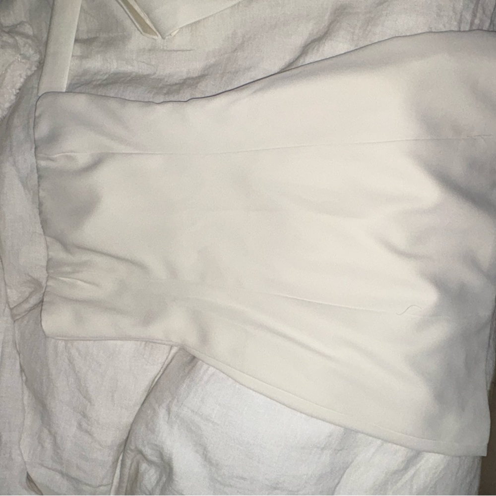 Peppermayo White Strapless Mini Dress